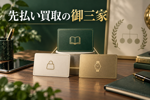 先払い買取の御三家とは？系列の見分け方と比較ポイント