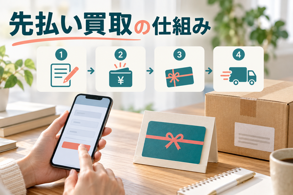 先払い買取の仕組みとは？申込みから発送までの流れ