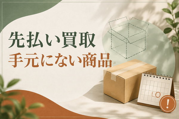 先払い買取で手元にない商品はどうする？発送条件と注意点