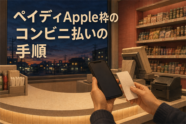 ペイディApple枠のコンビニ払いの手順