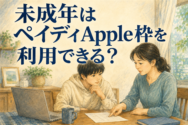 未成年はペイディApple枠を利用できる？