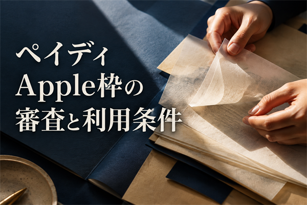 ペイディApple枠の審査と利用条件