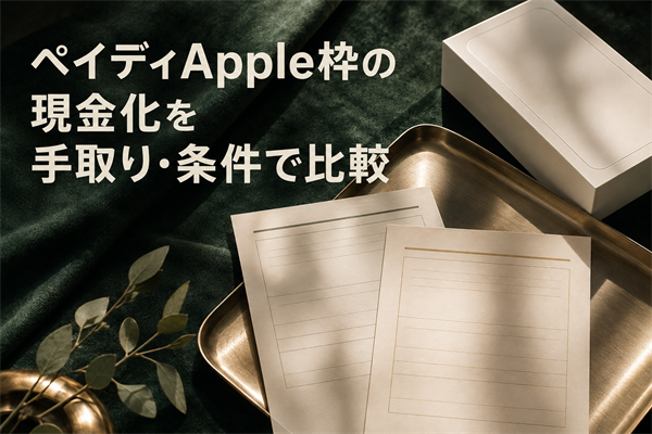 ペイディApple枠の現金化を手取り・条件で比較