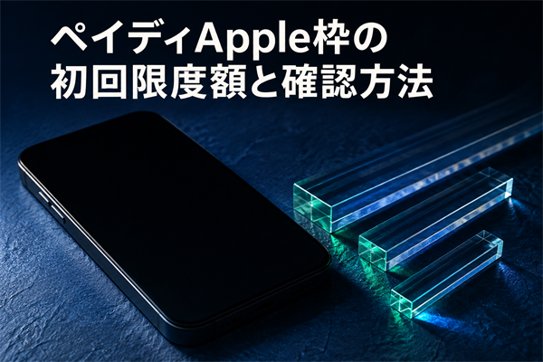 ペイディApple枠の初回限度額と確認方法