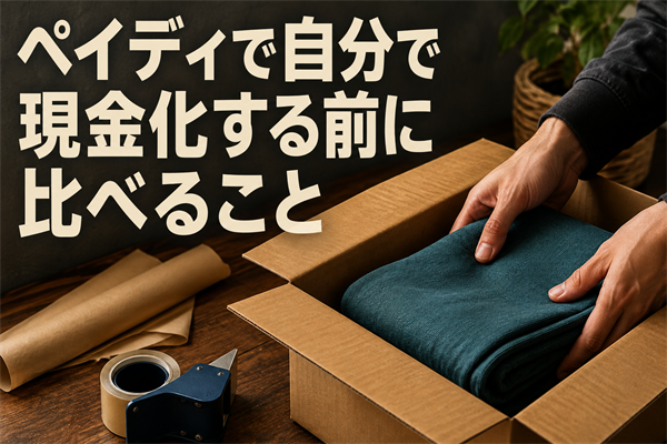 ペイディで自分で現金化する前に比べること