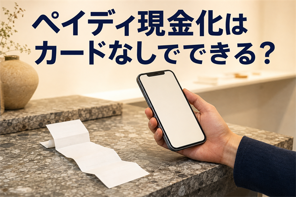 ペイディ現金化はカードなしでできる？