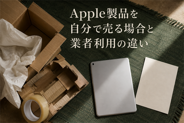 Apple製品を自分で売る場合と業者利用の違い