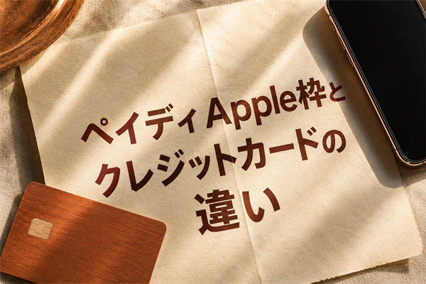 ペイディApple枠とクレジットカードの違い
