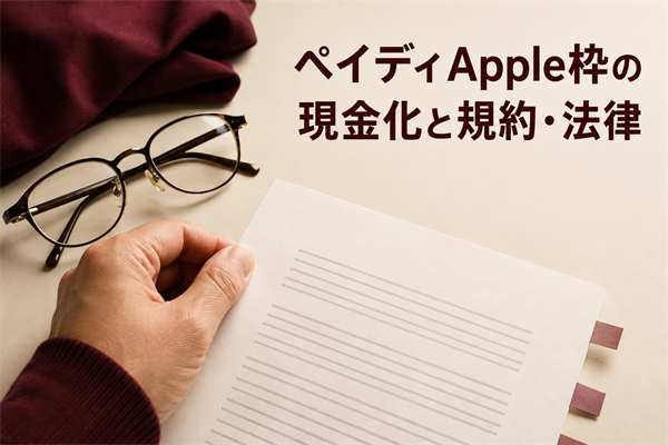 ペイディApple枠の現金化と規約・法律