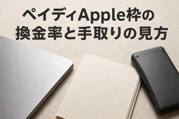 ペイディApple枠の換金率と手取りの見方