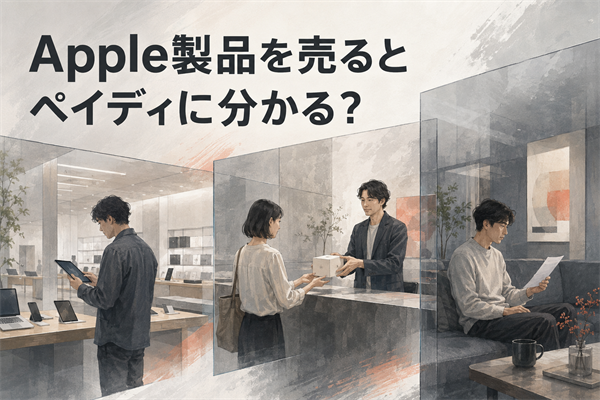 Apple製品を売るとペイディに分かる？