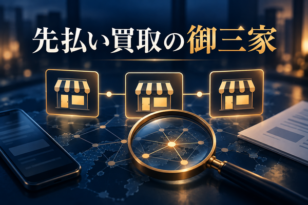 先払い買取の御三家とは？代表業者と系列の確認ポイント