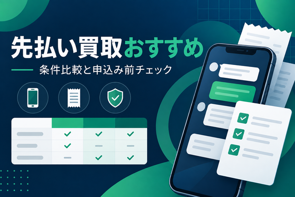 先払い買取おすすめ業者を比較｜申込み前に見る条件と選び方