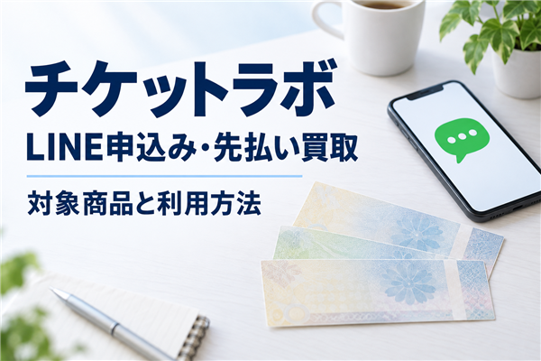 チケットラボのLINE申込み・先払い買取、対象商品と利用方法